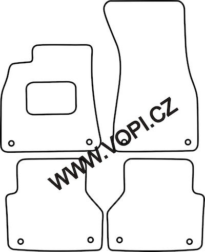 Gumové autokoberce Seat Exeo 2008-2013 GLE